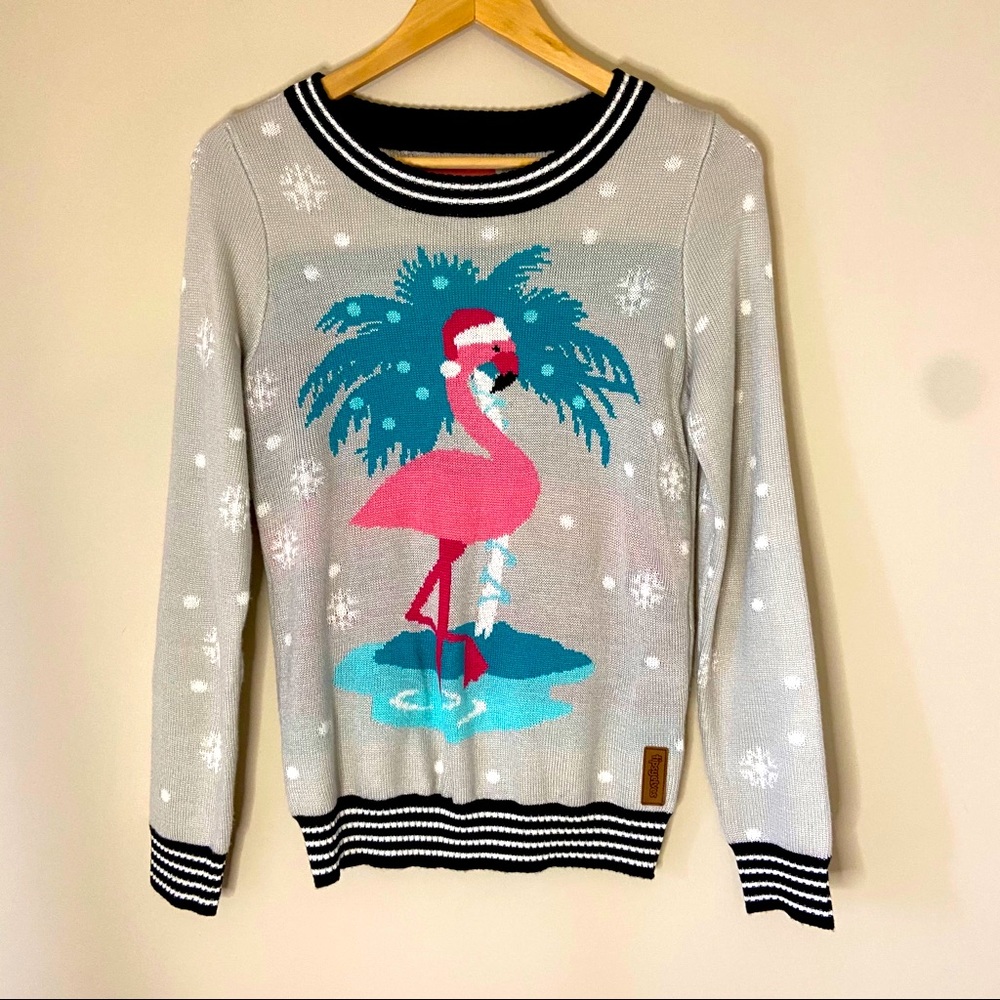 Tipsy Elves Flamingo “Ugly” Sweater Sz Small